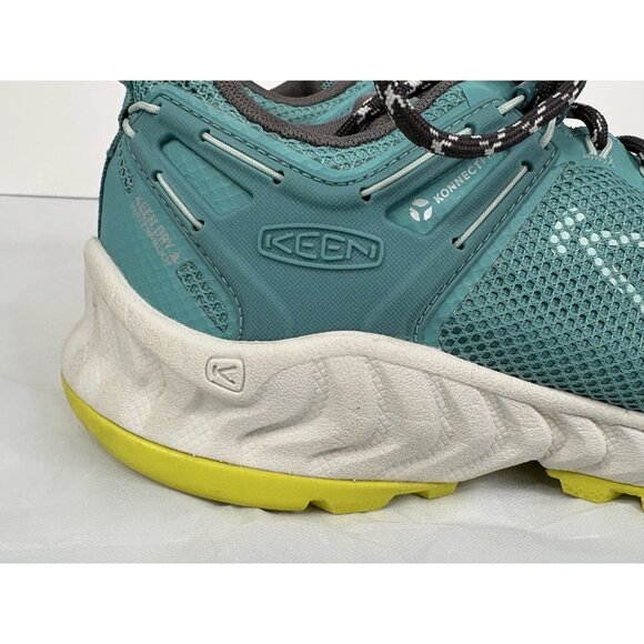 KEEN NXIS Evo Waterproof Hiking Shoes Women’s 8.5 Porcelain Green Outdoor - Picture 8 of 16